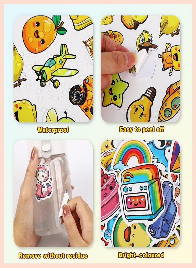 Eternity sky 1200PCS Water Bottle Cute Animal Stickers for Kids Classroom - Waterproof Vinyl Sticker Bulk Pack for Adults Girls Boys Teens - Image 3